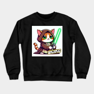 May the 4th be with you cat Crewneck Sweatshirt